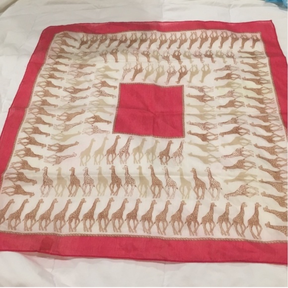 vintage Accessories - Vintage Mid Century Modern Giraffe Scarf *117*